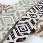 Jacquard Ribbons Manufacturer - Spot Supply Large Diamond Polyester Fashionable Headbands