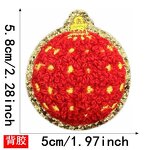 Embroidered Patches Factory - 3D Hot Melt Adhesive Twill Christmas Design for Hats