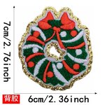 Embroidered Patches Factory - 3D Hot Melt Adhesive Twill Christmas Design for Hats