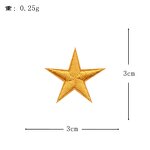 Felt Embroidered Patches Manufacturer - Colorful 3D Pentagonal Star Ironing for Clothing DIY