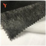 Nonwoven Interlining Supplier - White Black Micdot Adhesive Fusible Polyester