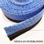 Trousers Waistband Manufacturer - Custom Herringbone Striped Eco-Friendly Cotton Polyester