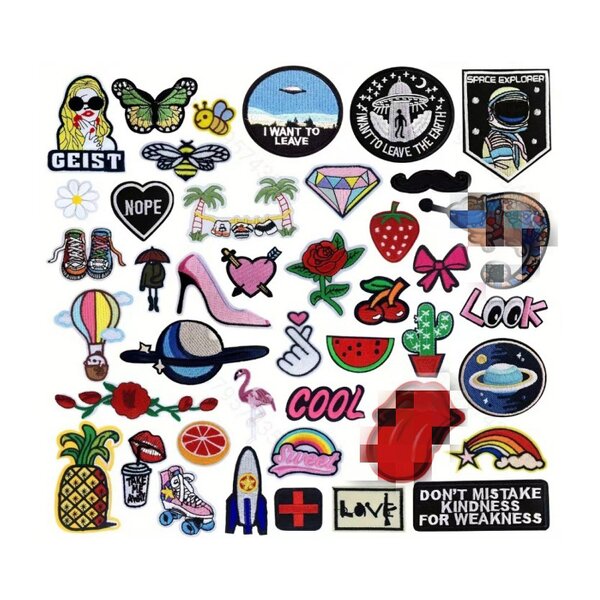 Embroidery Patch Factory - Custom Iron on Heat Press Embroidery Heat Transfer