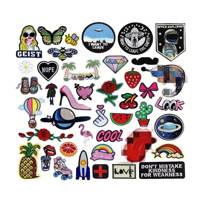 Embroidery Patch Factory - Custom Iron on Heat Press Embroidery Heat Transfer