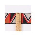 Jacquard Ribbon Supplier - 5CM Triangle Geometric Pattern for Luggage Bag Handbag Strap
