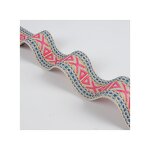 Jacquard Webbing Manufacturer - Polyester 5CM Double Sided Symbol for Women's Bag Shoes