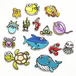 Marine Organism Patches Manufacturer - Self Adhesive on Ready Stock PET Plastic for Hats