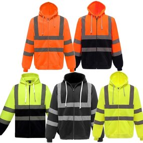 Zip Hoodie Factory - OEM logo Custom High Visibility Reflective