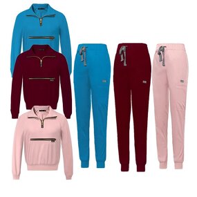 Scrubs Set Factory - OEM Men's Women's Oem Custom Zip Jacket