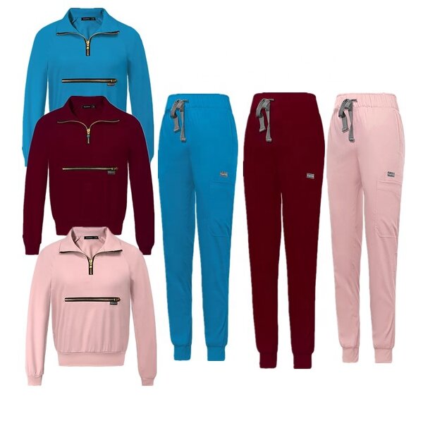 Scrubs Set Factory - OEM Men's Women's Oem Custom Zip Jacket