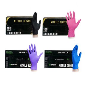 Nitrile Gloves Factory - OEM Wholesale Beauty Hair Salon Black