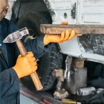 Pure Nitrile Glove Manufacturer - OEM 8 Mil Diamond Texture Custom