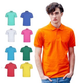Polo Shirt Manufacturer - OEM 195gsm Solid Color Big Size