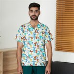 Medical Scrubs Top Manufacturer - OEM 100% Printed Cotton Wholesale
