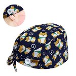 Scrub Cap Supplier - OEM Breathable Full Printed Cotton Medical