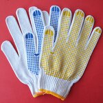 String Gloves Manufacturer - OEM Wholesale Cotton Side Dotted