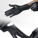 Orange Nitrile Gloves Supplier - OEM 9 Inches Industrial Anti