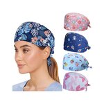 Scrub Cap Supplier - OEM Breathable Full Printed Cotton Medical