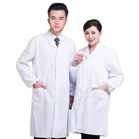 Lab Coat Manufacturer - OEM Unisex Long Sleeve Cotton White