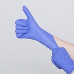 Purple Nitrile Gloves Factory - OEM 9 Inches S-XL Elastic Tattoo
