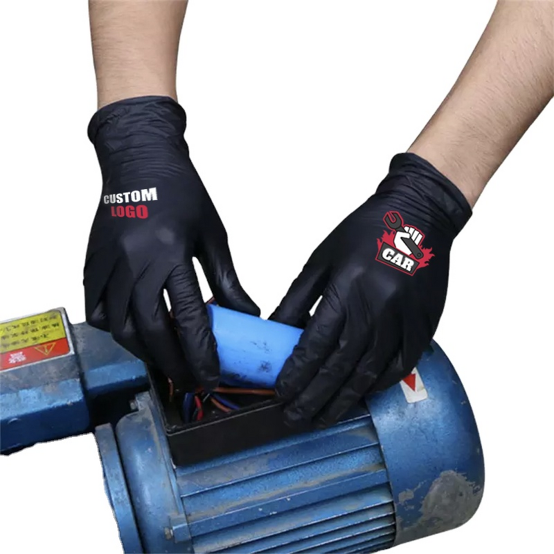 Custom Nitrile Gloves Factory - OEM 9 Inches Industrial Anti