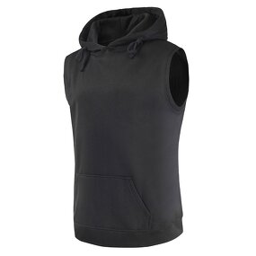 Sleeveless Hoodies Supplier - OEM DIY Custom Print New Design