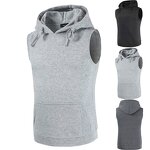 Sleeveless Hoodies Supplier - OEM DIY Custom Print New Design