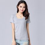 Women t Shirt Supplier - OEM High Quality Casual Girl Cotton