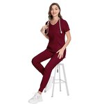 Nurse Uniform Sets Supplier - OEM High Quality Short Sleeve v Neck