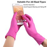 Hot Pink Nitrile Glove Factory - OEM 3 Mil Tattoo Food Service