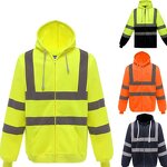 Zip Hoodie Factory - OEM logo Custom High Visibility Reflective