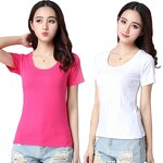 Women t Shirt Supplier - OEM High Quality Casual Girl Cotton