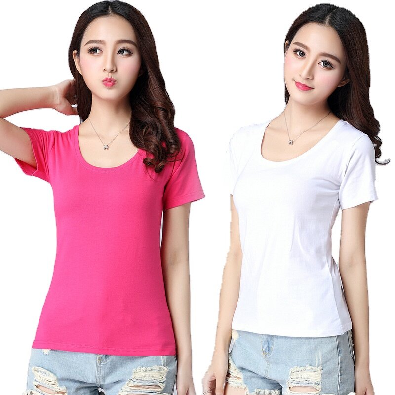 Women t Shirt Supplier - OEM High Quality Casual Girl Cotton