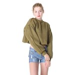 Crop Top Hoodies Manufacturer - OEM Fleece Fashion Woman Girl