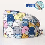 Scrub Cap Supplier - OEM Breathable Full Printed Cotton Medical