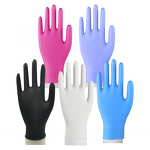 Nitrile Exam Gloves Factory - OEM Food Grade Black Bule White