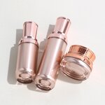 Rose Gold Cosmetic Set Supplier - OEM 15-120ml Acrylic Bottle