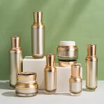 Gold Cosmetic Bottle Factory - OEM Luxury 15-100ml Acrylic