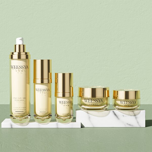 Acrylic Jar Set Supplier - OEM Luxury 30-120ml with Gold Cap