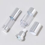 Square Acrylic Lotion Bottle Supplier - OEM 15-50ml Rotatable Pump