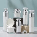 Acrylic Bottle Factory - OEM Luxury 20-100ml Cosmetic Screen