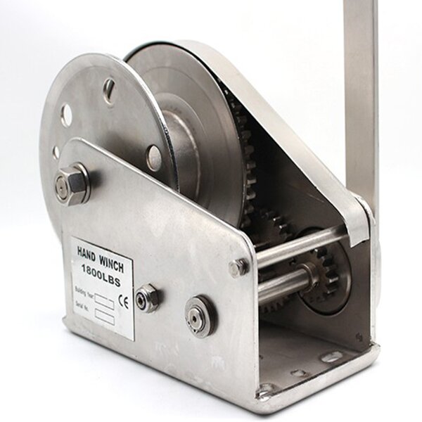 Heavy Duty Lifting Winch Supplier - Stainless Steel 1200-5000lbs 3 Ton with Cable
