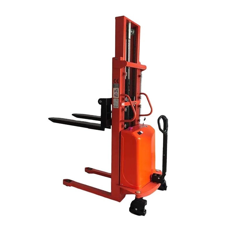 Semi Electric Stacker Factory - Manufacturer Excellent Fork Type Best Price 1.6M