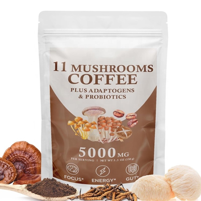 Mushroom Coffee Manufacturer - OEM 7 in 1 Organic Blend