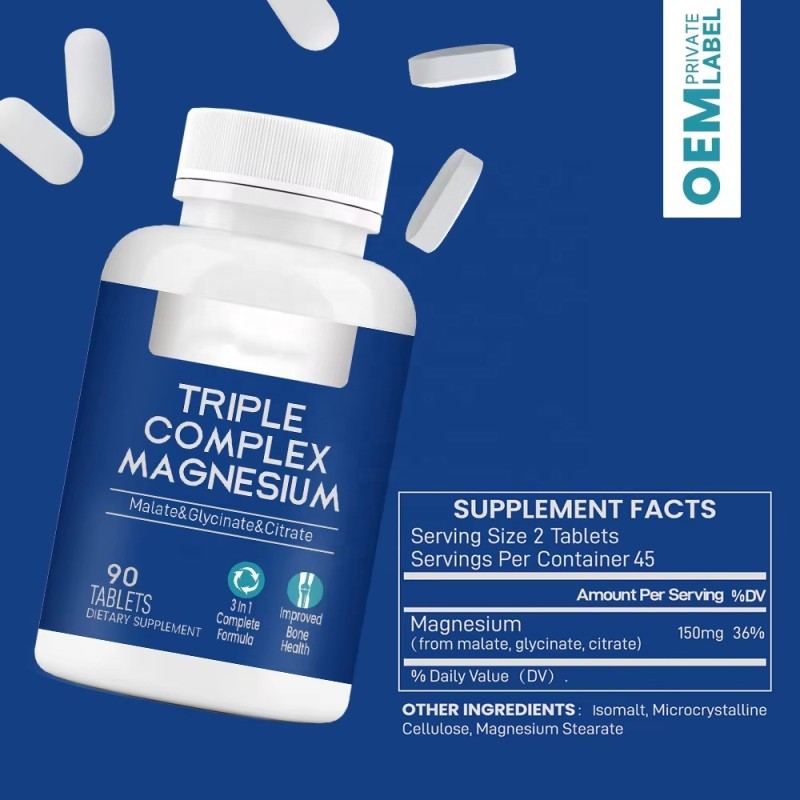 Magnesium Tablets Manufacturer - OEM Triple Complex Formula