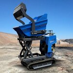 Hydraulic Dumping Mini Dumper Supplier - OEM 90° Left/right Site