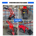 Mini Skid Steer Factory - OEM FREE Shipping Kubota diesel Walk Behind