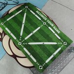 Soccer Dribble Training Mat Manufacturer - 60x90cm Foldable Non-slip