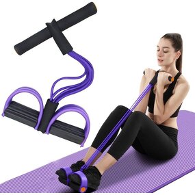 Home Use Foot Pedal Exerciser Manufacturer - 4-Tube Anti-slip Pull Rope