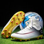 Men's Indoor Soccer Shoes Manufacturer - PU Leather TPR Soles